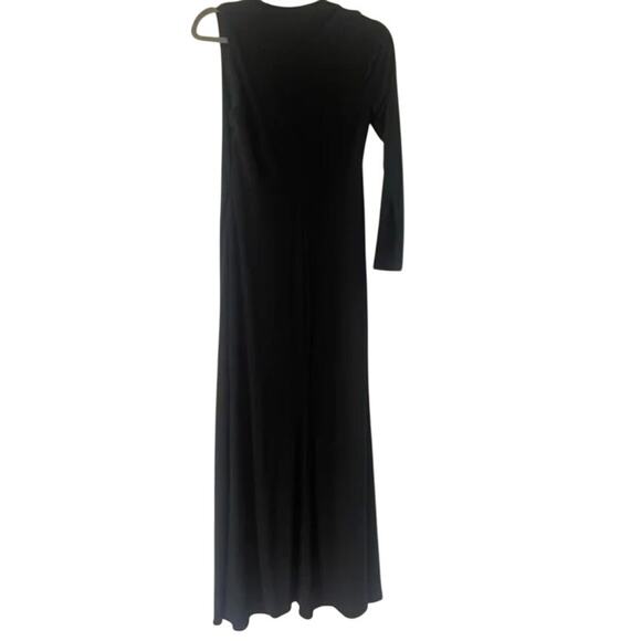 Betsy & Adam Asymmetric Single Long Sleeve Gown Size 12 New with Tags - Picture 6 of 8